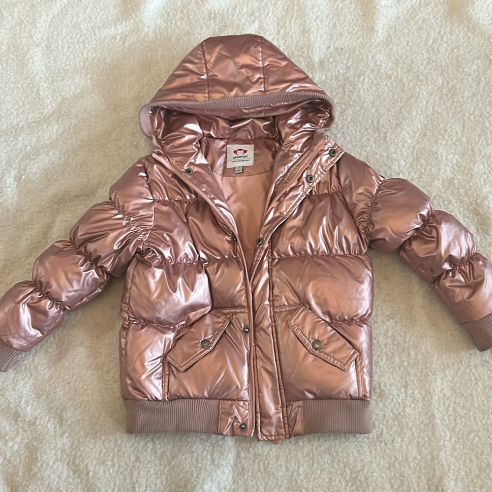 AppaMan Kids Metallic Pink / Gold Puffer Jacket